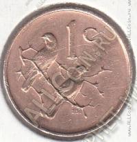 21-113 Южная Африка 1 цент 1967г. КМ # 65.2 бронза 3,0гр. 19мм