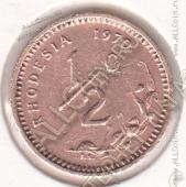 31-32 Родезия 1/2 цента 1970г. КМ # 9 бронза 20мм - 31-32 Родезия 1/2 цента 1970г. КМ # 9 бронза 20мм