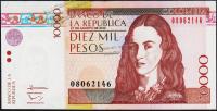 Колумбия 10000 песо 21.08.2012г. P.453o - UNC