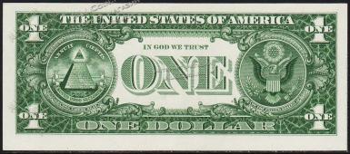 США 1 доллар 1957г. Р.419 UNC (Звезда - А) - США 1 доллар 1957г. Р.419 UNC (Звезда - А)
