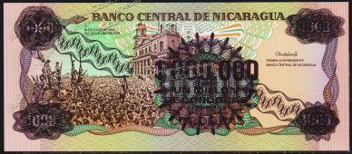 Никарагуа 1.000.000 кордоба 1990г. P.164 UNC на 100 кордоба 1985г. - Никарагуа 1.000.000 кордоба 1990г. P.164 UNC на 100 кордоба 1985г.