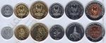 Руанда набор 6 монет 2003-11г. (арт204)