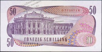 Банкнота Австрия 50 шиллингов 1970 (1983) года. P.144 UNC - Банкнота Австрия 50 шиллингов 1970 (1983) года. P.144 UNC
