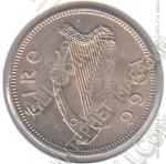 6-91 Ирландия 1 шиллинг 1966 г. KM# 14a Медь-Никель 5,66 гр. 23,6 мм.