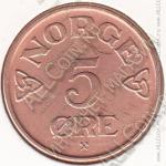 6-12 Норвегия 5 эре 1952 г. KM# 400 Бронза 8,0 гр. 27,0 мм.
