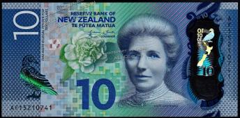 Новая Зеландия 10 долларов 2015г. P.NEW - UNC - Новая Зеландия 10 долларов 2015г. P.NEW - UNC
