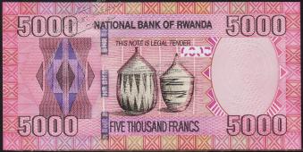 Руанда 5000 франков 2014г. P.41 UNC - Руанда 5000 франков 2014г. P.41 UNC