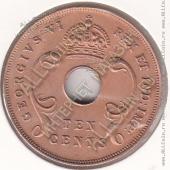 22-158 Восточная Африка 10 центов 1941г. КМ # 26,1 бронза 11,34гр. - 22-158 Восточная Африка 10 центов 1941г. КМ # 26,1 бронза 11,34гр.
