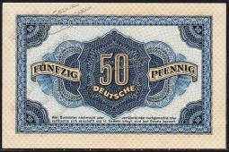 Банкнота ГДР (Германия) 50 пфенингов 1948 года. P.8в - UNC  -  Банкнота ГДР (Германия) 50 пфенингов 1948 года. P.8в - UNC 