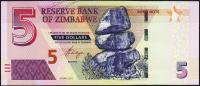 Зимбабве 5 долларов 2016г. P.NEW - UNC