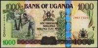 Уганда 1000 шиллингов 2008г. P.43в - UNC