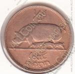 9-67 Ирландия 1/2 пенни 1942г. КМ # 10 бронза 5,67гр. 25,5мм
