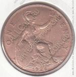 9-160 Великобритания 1 пенни 1926г. КМ # 826 Бронза 9,4гр. 31мм