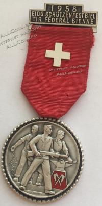 #186 Швейцария спорт Медаль Знаки