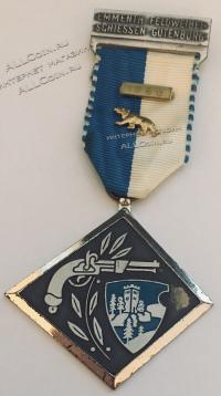 #419 Швейцария спорт Медаль Знаки. Стрелковый фестиваль. 1966 год. 