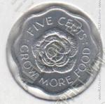 арт515 Сейшельские острова 5 центов 1975г КМ#18 UNC 
