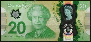 Канада 20 долларов 2015г. P.NEW - UNC /Юбилейная/ - Канада 20 долларов 2015г. P.NEW - UNC /Юбилейная/
