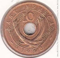 22-159 Восточная Африка 10 центов 1942г. КМ # 26.2 бронза  