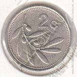 25-118 Мальта 2 цента 1991г. КМ # 94 медно-никелевая 2,26гр. 17,78мм