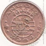 32-75 Ангола 50 сентаво 1954г. КМ # 75 бронза 4,0гр. 20мм