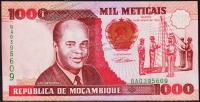 Мозамбик 1000 метикал 1991г. Р.135 UNC 