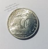 Монета Португалия 10 эскудо 1955 года. СЕРЕБРО. ОРИГИНАЛ. ШТЕМПЕЛЬНЫЙ БЛЕСК!!! (2-74) - Монета Португалия 10 эскудо 1955 года. СЕРЕБРО. ОРИГИНАЛ. ШТЕМПЕЛЬНЫЙ БЛЕСК!!! (2-74)
