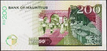 Маврикий 200 рупий 1998г. P.45 UNC - Маврикий 200 рупий 1998г. P.45 UNC