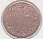 34-36 Канода 1 цент 1895г. Бронза