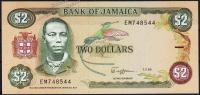 Банкнота Ямайка 2 доллара 1989 года. P.69с - UNC