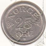 32-152 Норвегия 25 эре 1954г. КМ # 401 медно-никелевая 2,4гр. 17мм