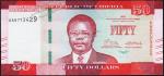 Банкнота Либерия 50 долларов 2016 года. P.34 UNC