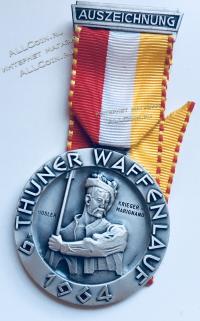 #082 Швейцария спорт Медаль Знаки