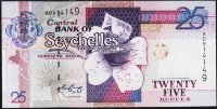 Банкнота Сейшельские острова 25 рупий 1998 года. Р.37а - UNC