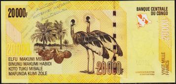 Конго 20.000 франков 2006(12г.) P.104 UNC - Конго 20.000 франков 2006(12г.) P.104 UNC