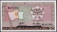 Руанда 20 франков 1976г. P.6е - UNC