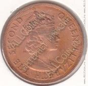 23-80 Восточные Карибы 2 цента 1955г. КМ # 3 бронза 9,55гр. 30,5мм. - 23-80 Восточные Карибы 2 цента 1955г. КМ # 3 бронза 9,55гр. 30,5мм.