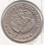 24-1 Колумбия 10 сентаво 1964г. КМ # 212.2 медно-никелевая 2,33гр. 18,5мм