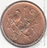 21-117 Южная Африка 1 цент 1974г. КМ # 82 бронза 3,0гр. 19мм - 21-117 Южная Африка 1 цент 1974г. КМ # 82 бронза 3,0гр. 19мм
