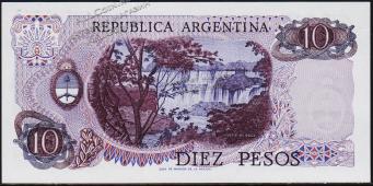 Аргентина 10 песо 1976г. P.300(2) - UNC - Аргентина 10 песо 1976г. P.300(2) - UNC