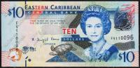 Восточные Карибы 10 долларов 2012г. Р.52 UNC
