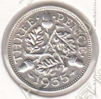 30-51 Великобритания 3 пенса 1935г. КМ # 831 серебро 1,4138гр. 16мм