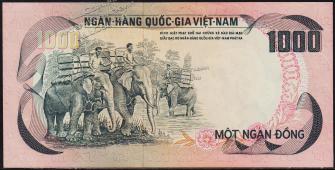 Южный Вьетнам 1000 донгов 1972г. P.34 UNC - Южный Вьетнам 1000 донгов 1972г. P.34 UNC