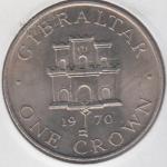 Монета Гибралтар 1 крона 1970 года. КМ#4 UNC (2-6)