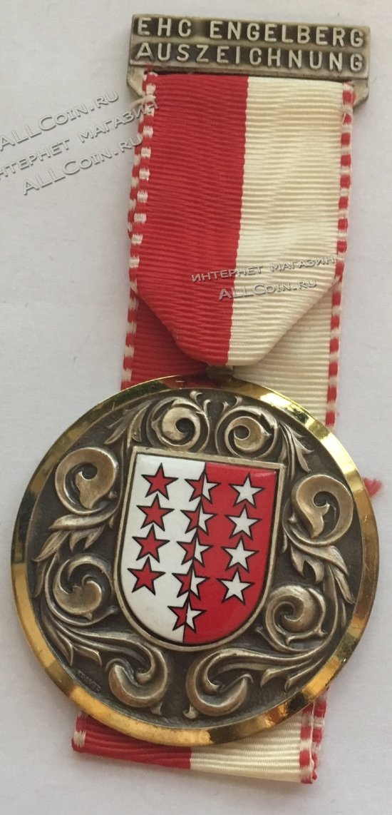 #189 Швейцария спорт Медаль Знаки 