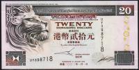 Гонконг 20 долларов 2002г. Р.201d(5) - UNC