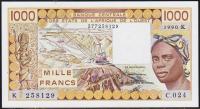 Сенегал 1000 франков 1990г. P.707K.j - UNC
