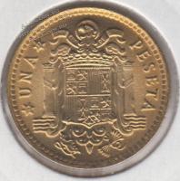 Испания 1 песета 1975(77г.) КМ#806 UNC алюминий-бронза 3,5гр. 21мм. (арт377)