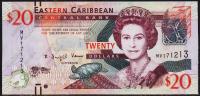 Восточные Карибы 20 долларов 2012г. Р.53 UNC