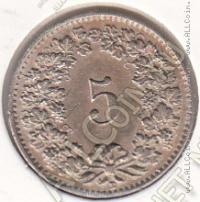 31-37 Швейцария 5 раппенов 1931г. КМ # 26 медно-никелевая 2,0гр. 17,5мм