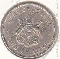 31-102 Уганда 1 шиллинг 1966г. КМ # 5 медно-никелевая 6,4гр. 26мм